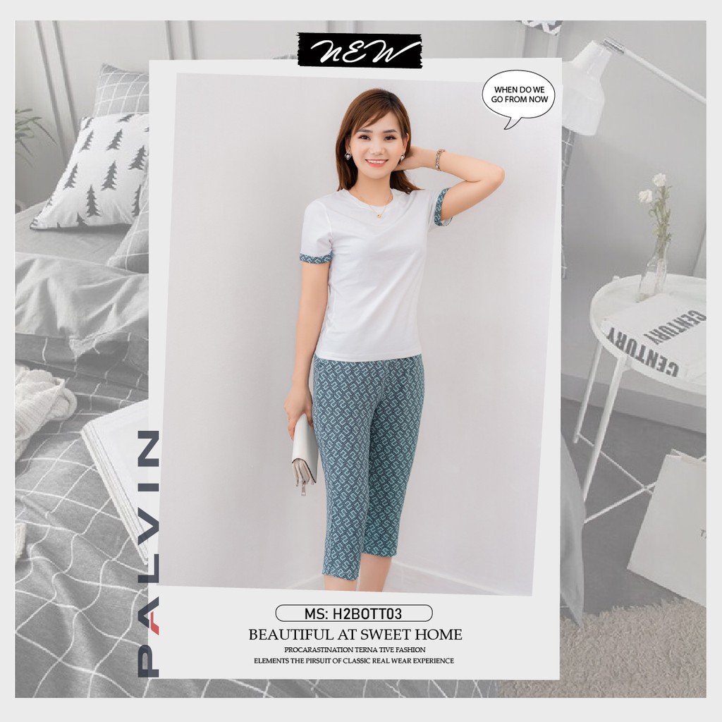 Đồ bộ thời trang nữ PALVIN, đồ bộ kiểu mới, thiết kế thời trang - H2BOTT03
