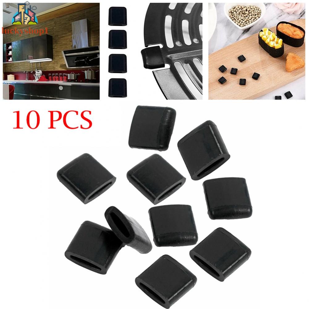 Không có nồi chiên chống trầy xước bảo vệ nắp cao su phụ kiện nồi chiên không khí tấm BBQ tấm lót silicone tay áo bảo vệ tay áo 10 cái gói