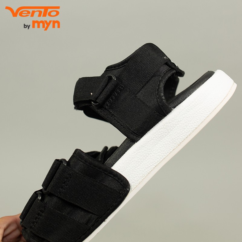 Giày Sandal Vento Nam Nữ - NV 1019 quai vải màu đen