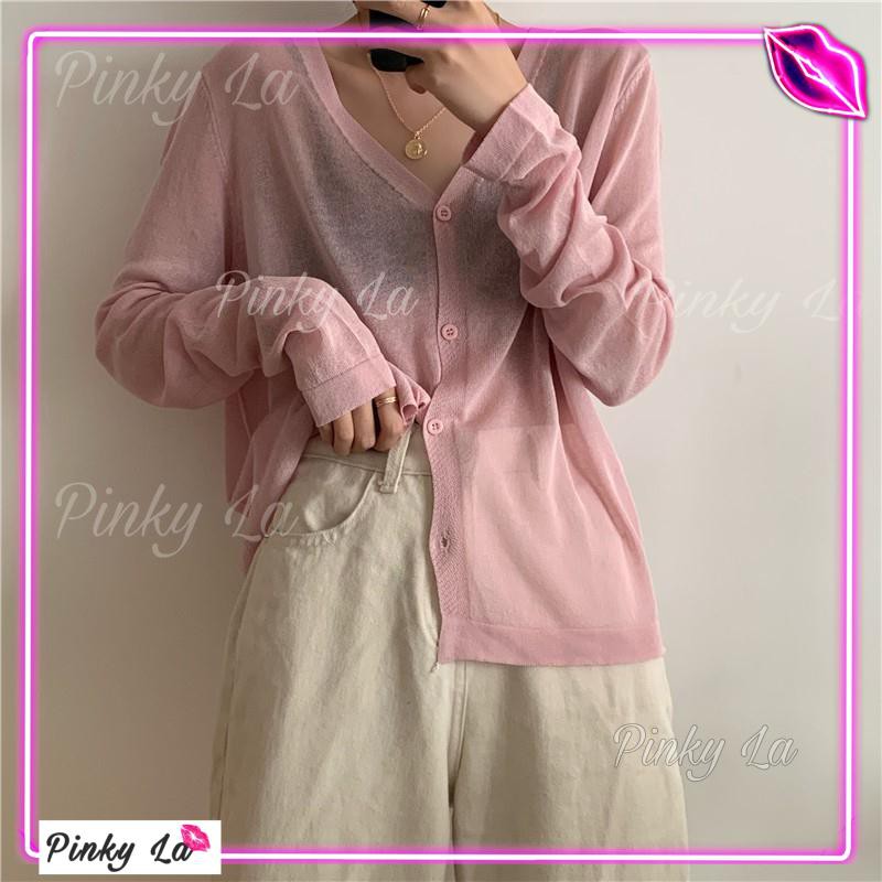 Áo cardigan 4 nút tròn