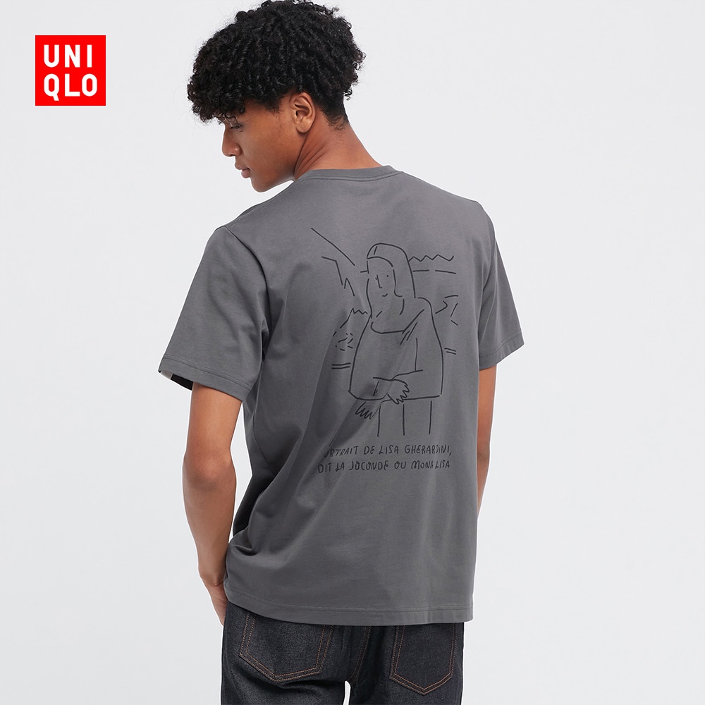 Áo Thun Nam/Nữ Uniqlo Tay Ngắn In Hình Louvre Museum x Nagaba Yu 448580