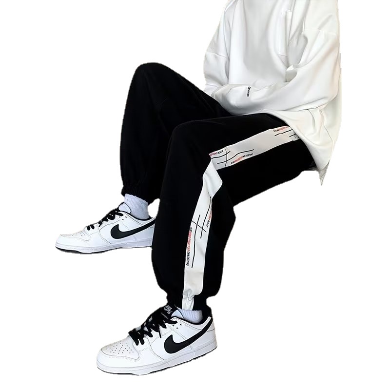 Quần Dài Dáng Rộng Lưng Thun Co Giãn Tốt Cỡ Lớn M-3XL Phong Cách Hip Hop Nhật Bản Thời Trang Cho Nam