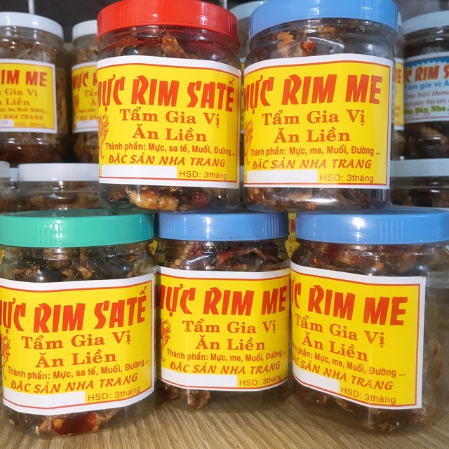 Mực rim me rim nguyên con hũ 200g/ Mực rim sa tế | Đặc sản Nha Trang | BigBuy360 - bigbuy360.vn