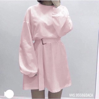 Váy khuy đai bụng -HS/C