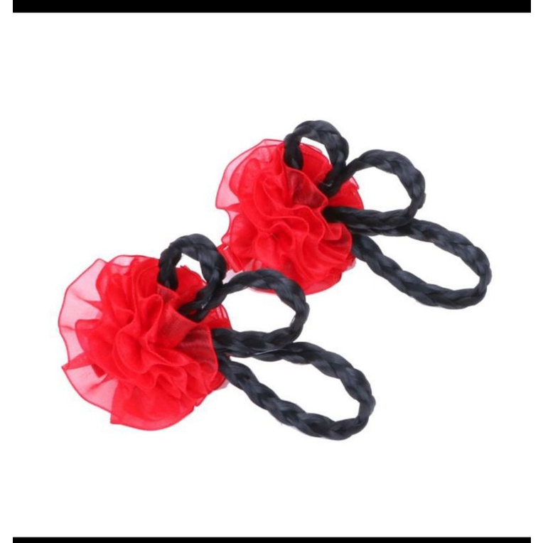 Combo 2 kẹp tóc búi nơ cổ trang cho bé