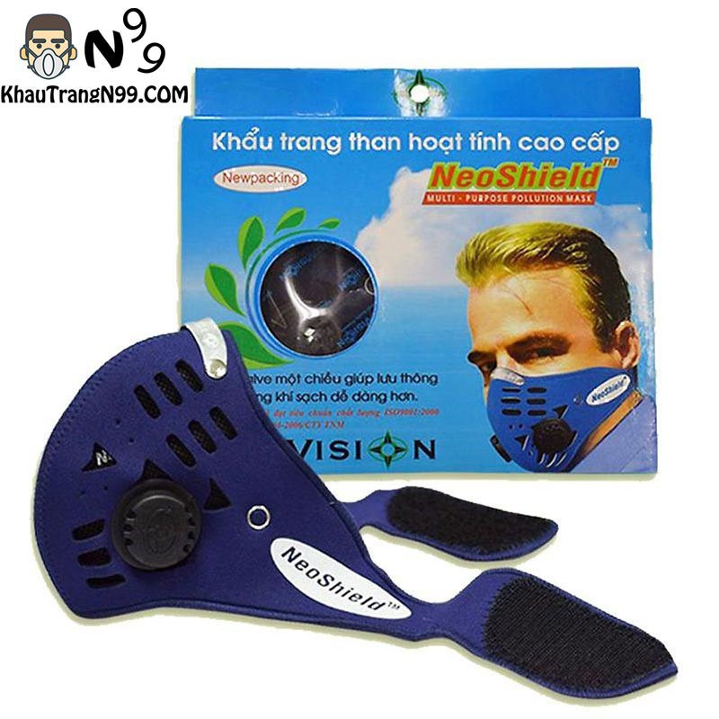 Khẩu trang Neoshield - Khẩu trang than hoạt tính cao cấp Neovision