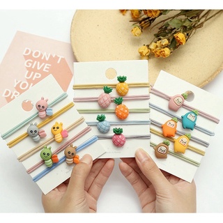 Dây cột tóc giá rẻ hình động vật, trái cây nhiều màu nhiều hình siêu cute - TamaChan
