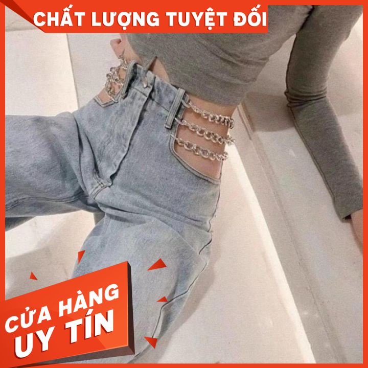 (Ảnh Thật) Quần Dây Xích Tôn Vòng Eo Mẫu Mới Hottrend Ngọc Trinh