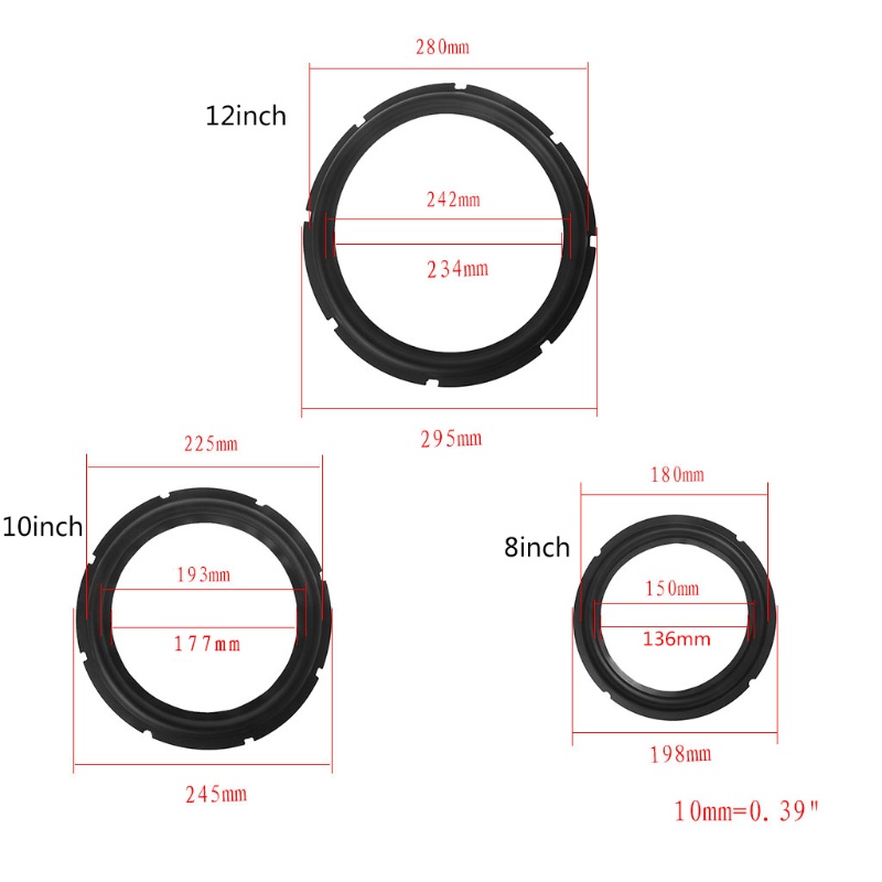 Vòng Đệm Loa Bằng EVA 1 2 3 4 5 6 7 8 9 10 11 12Inch