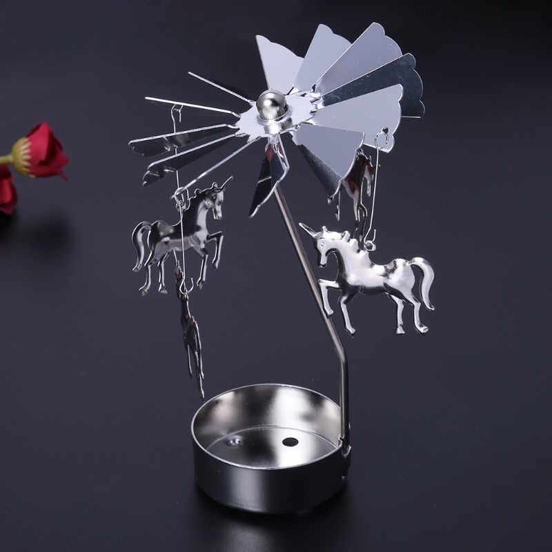 Giá Đỡ Nến Hình Vòng Xoay Bằng Kim Loại Trang Trí Nhà Cửa Dịp Giáng Sinh