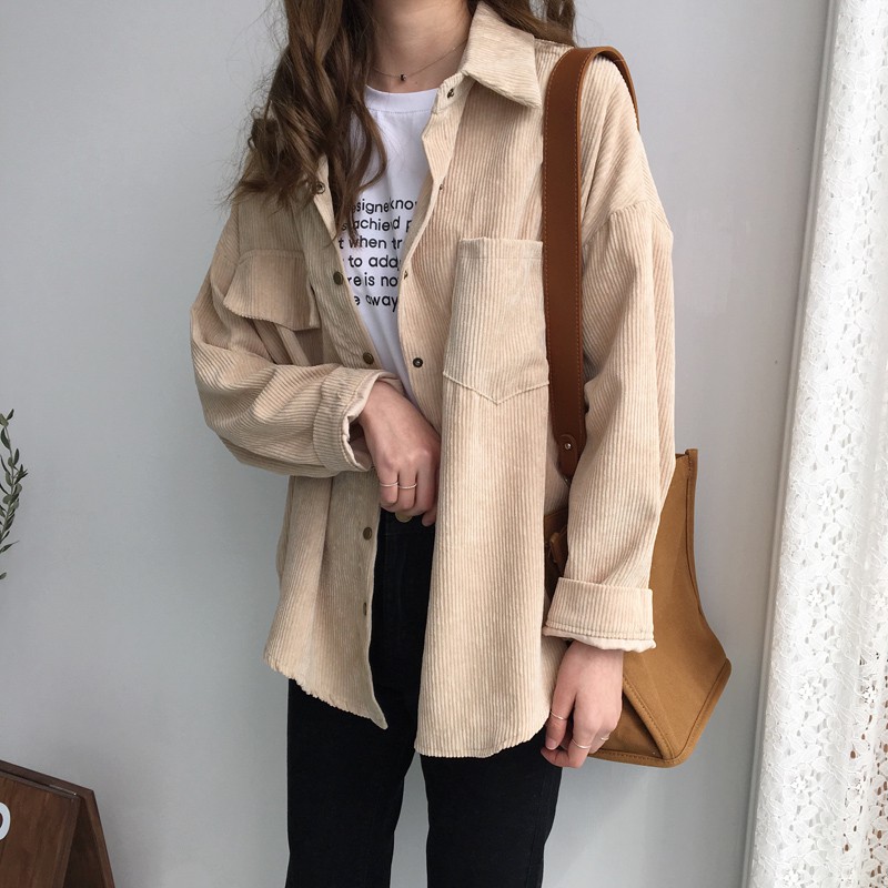 (ORDER) Áo khoác sơ mi 2 màu Ms1