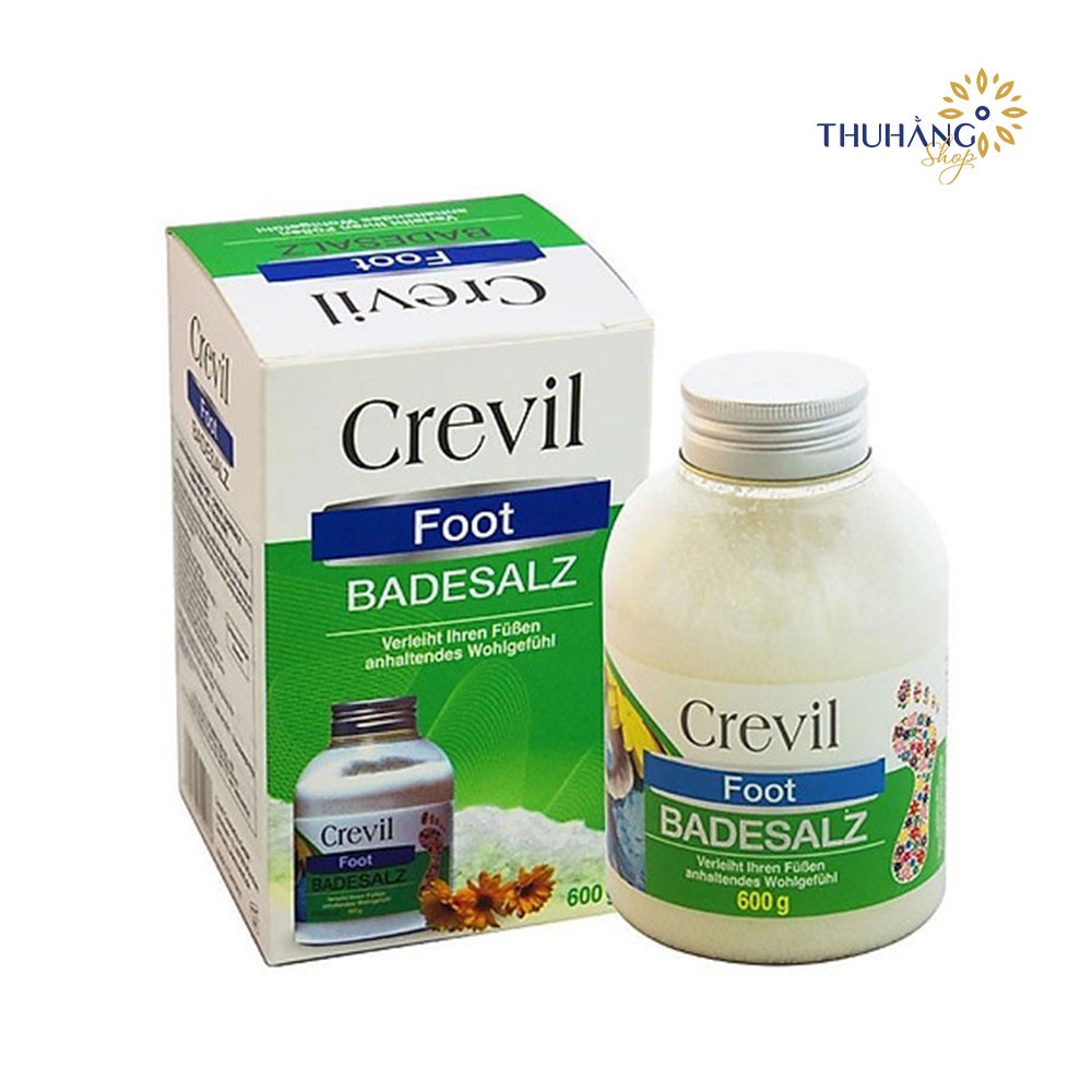 [Hàng Đức] Muối ngâm chân Crevil Foot Badesalz 600g cho người bị xương khớp, mất ngủ