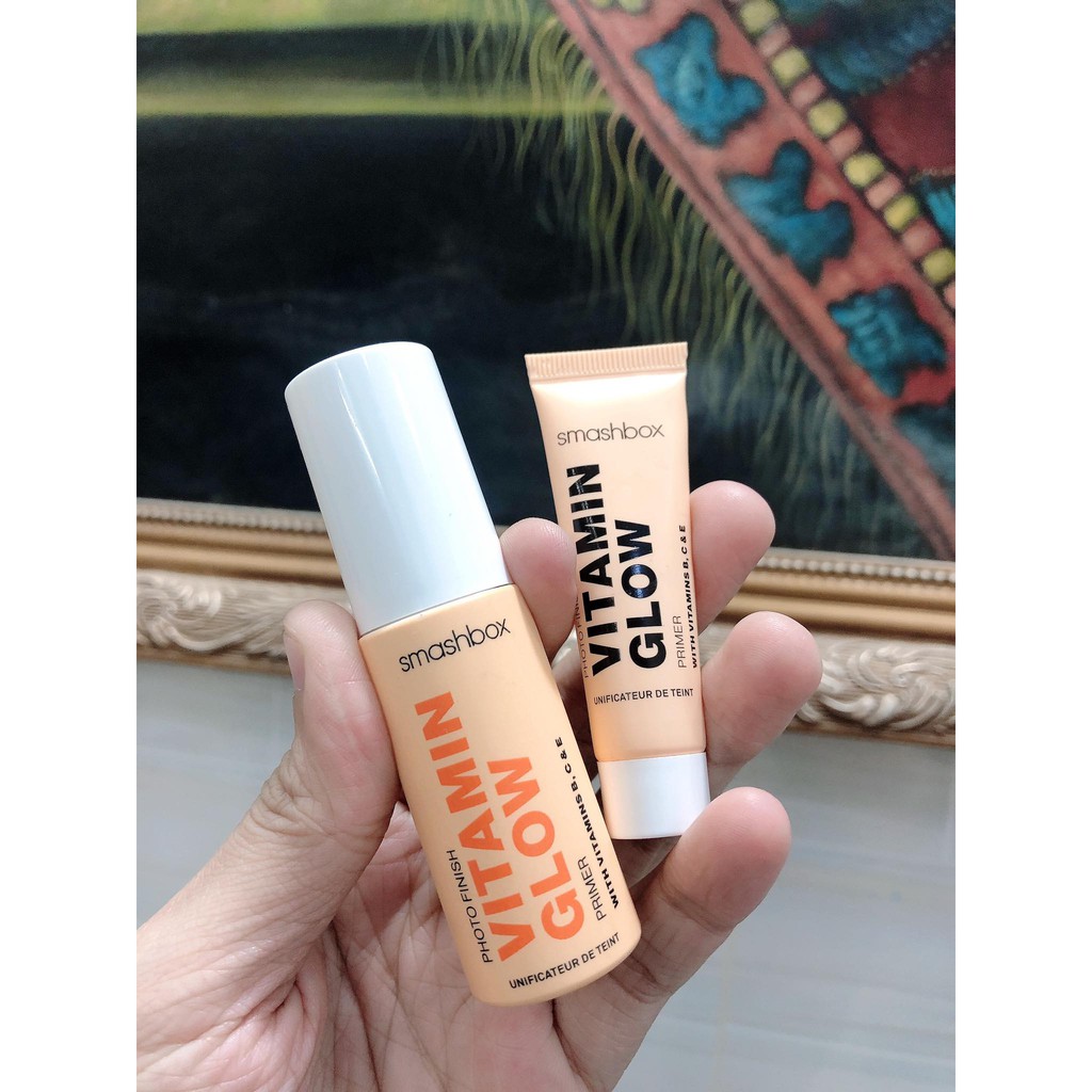 [7ML-13ML] KEM LÓT CẤP ẨM MỊN DA SMASHBOX VITAMIN GLOW PRIMER WITH VITAMIN B,C AND E | BigBuy360 - bigbuy360.vn