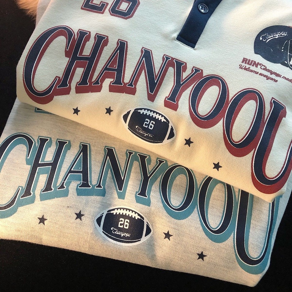 Áo Polo Dài Tay Chanyoou 26 PEONYB Unisex [FREESHIP] Sweater form rộng tay bồng thiết kế cổ bẻ chân cua vintage hàn quốc