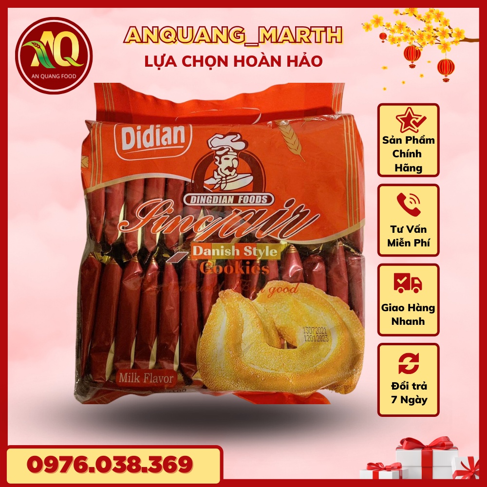Bánh quy ANQUANG_MARTH,bánh didian vị sữa , Soda,Yến mạch , chuối , dứa gói 476gr-Hàng chất lượng