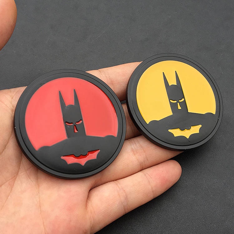Miếng Dán Kim Loại Hình Logo Batman Trang Trí Xe Hơi