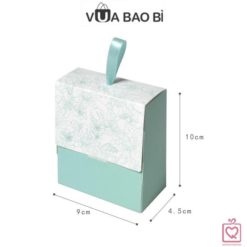 Hộp đựng quà mini cao 10cm đựng son môi, bánh kẹo, mỹ phẩm H01 phụ kiện giỏ quà sang trọng