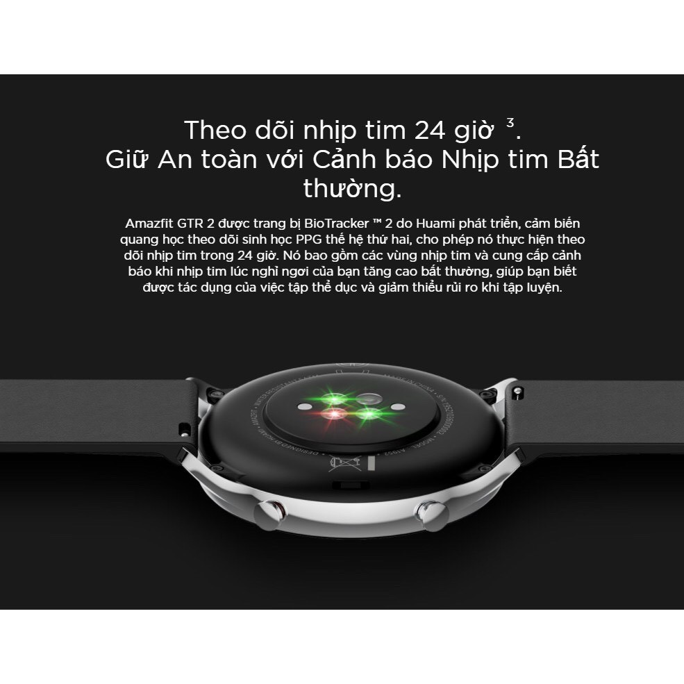 Đồng Hồ Thông Minh Amazfit GTR 2 - Có Tiếng Việt - Nghe Gọi Được - Hàng Chính Hãng - BH 12 Tháng 1 đổi 1