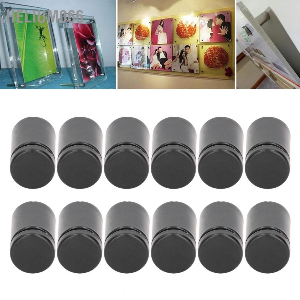 Bộ 12 vít chờ bằng thép không gỉ kèm phụ kiện dùng treo bảng quảng cáo lên tường