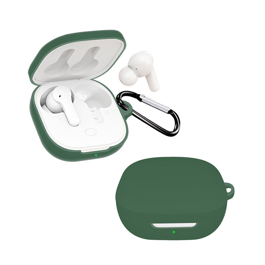 Ỏ Bảo Vệ Hộp Sạc Tai nghe không dây Rezo QT13 Rezo QT13 Bằng Silicone Chống Trượt Kèm Móc