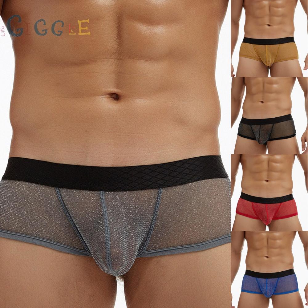 Underwear Breathable Comfortable Knickers Men\'s Pouch Bag See Through