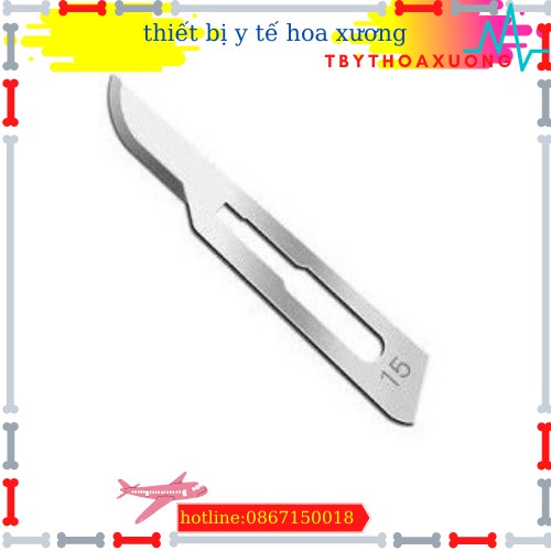 [Hàng Chính Hãng] Lưỡi Dao Mổ Kiato Số 15 Nhỏ ,Sắc Bén Dùng Cho Cán Dao Số 3 Và Số 7
