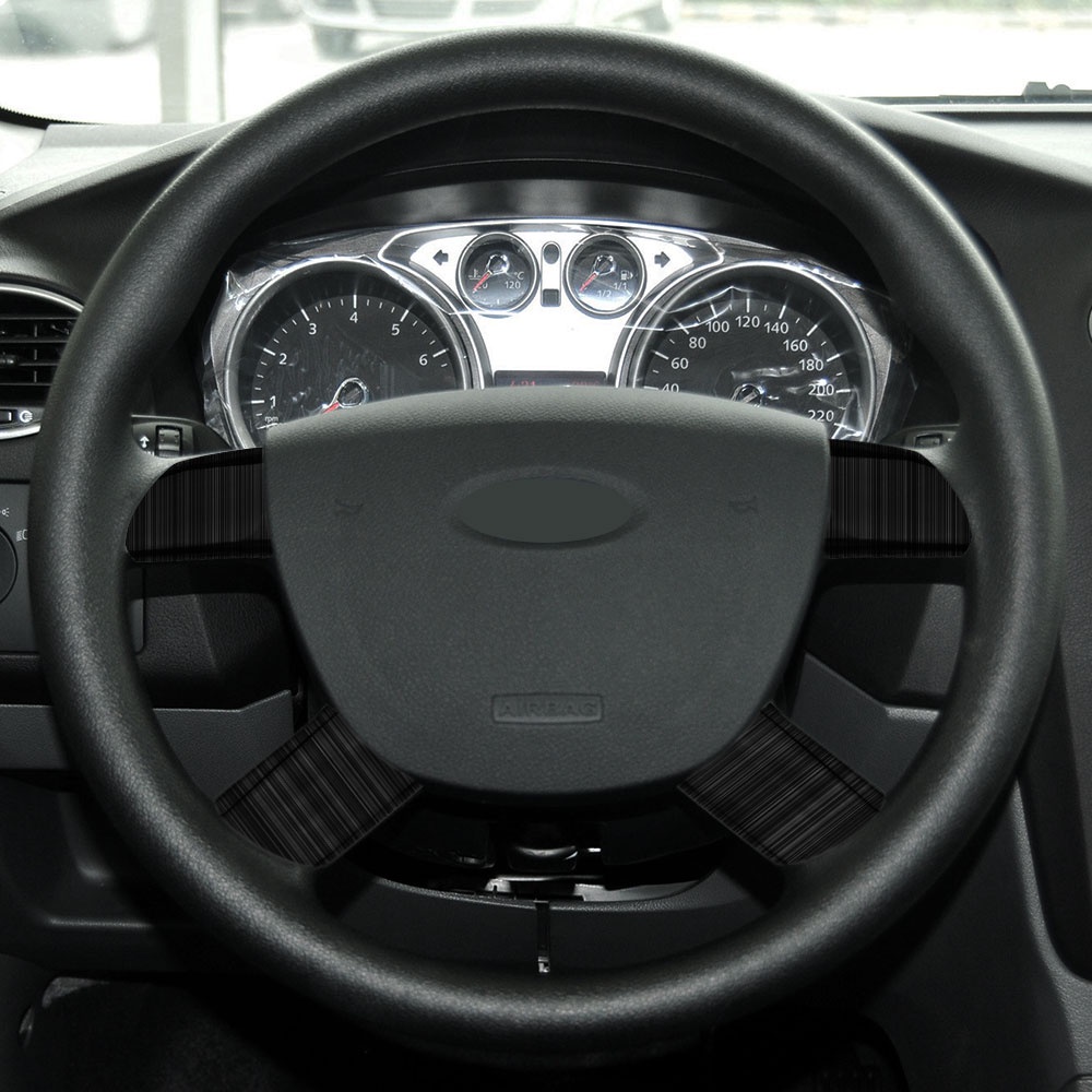 Khung Inox Trang Trí Vô Lăng Xe Hơi Ford Focus 2 MK2 2005-2011