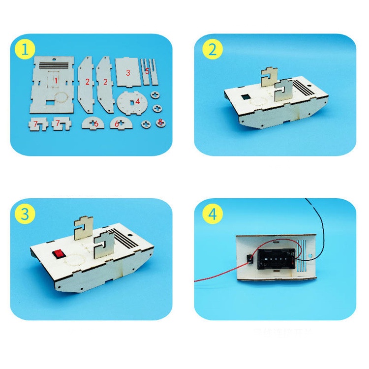 Mô Hình Đồ Chơi Lắp Ráp Xe Tăng Bằng Gỗ DIY Giáo Dục Cho Bé - Đồ Chơi Giáo Dục Thông Minh Khoa Học STEM