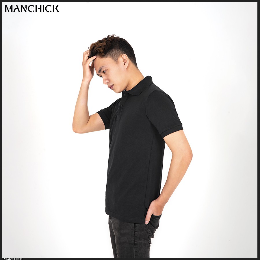 Áo thun Nam POLO trơn Manchick Vải Cotton Cá Sấu Cao Cấp Nhiều Màu Đen, Trắng, Hồng, Đỏ Đô, Xanh Đâm, Xanh Nhạt PL01 | BigBuy360 - bigbuy360.vn