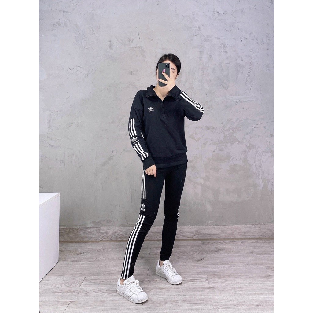 (HÀNG XUẤT XỊN) áo das đen 1777 HALF ZIP LOCK UP SWEATER Made in Cambodia full tag code  SIZE S M L