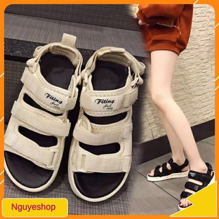 Dép quai hậu sandal 3 quai dán nam nữ hottrend Nguyeshop xịn xò