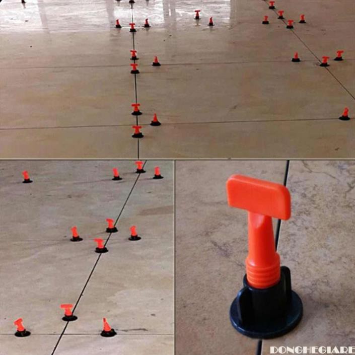 Ke lát gạch tái sử dụng - Ke cân bằng gạch lót nền - Dụng cụ xây dựng ke nhựa ốp lát sàn gạch men QE097