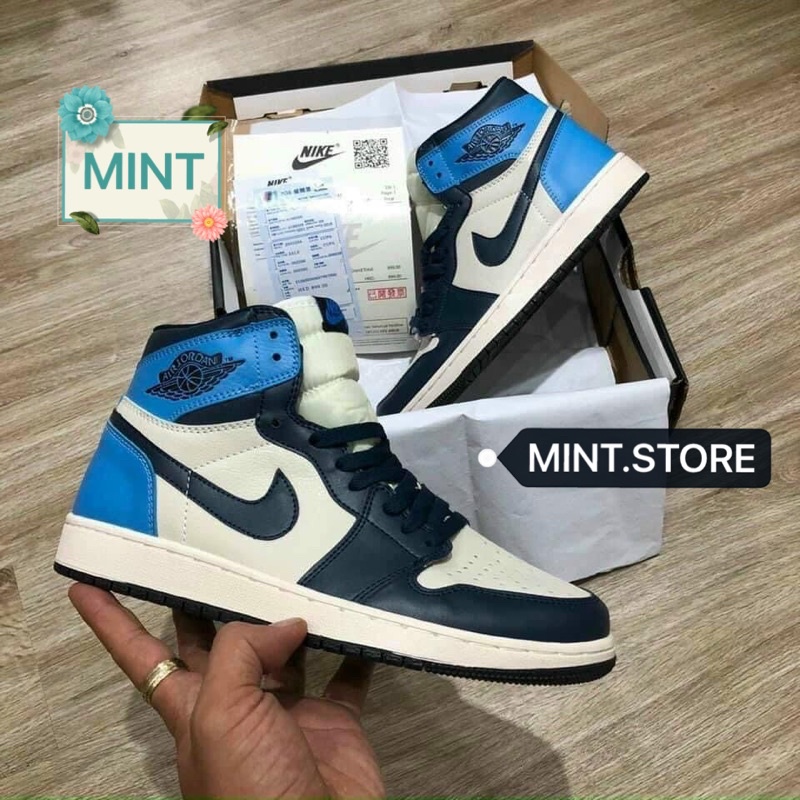 [MINTSTORE] Giày Sneaker Xanh vệt đen cao cổ