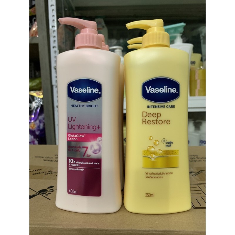 Dưỡng Thể Vaseline thái lan có 2 mầu như hình 400ml , 350ml