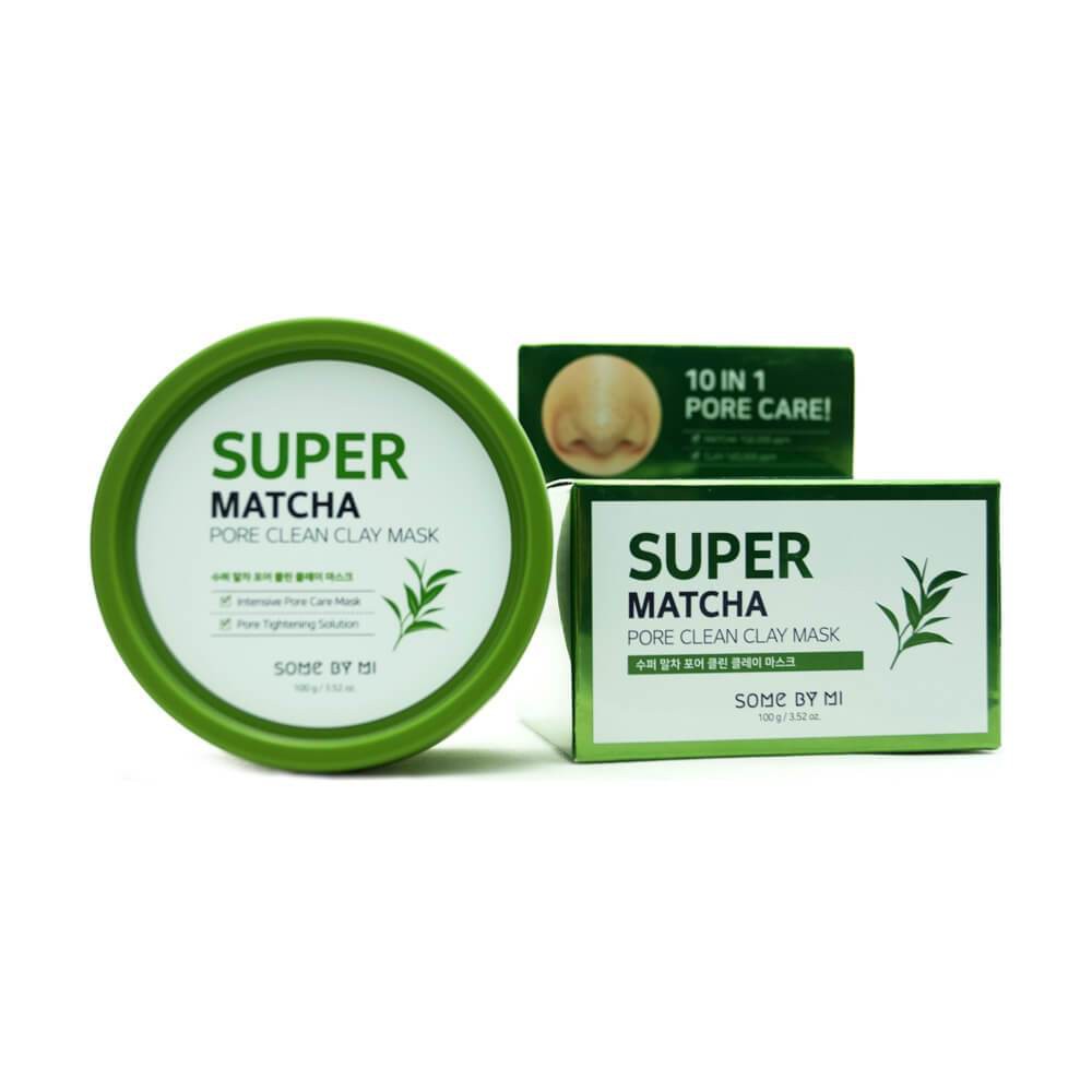 Mặt Nạ Đất Sét Trà Xanh Giúp Làm Sạch, Thu Nhỏ Lỗ Chân Lông Some By Mi Super Matcha Pore Clean Clay Mask 100g
