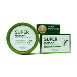 Mặt Nạ Đất Sét Trà Xanh Some By Mi Super Matcha Pore Clean Clay Mask 100g