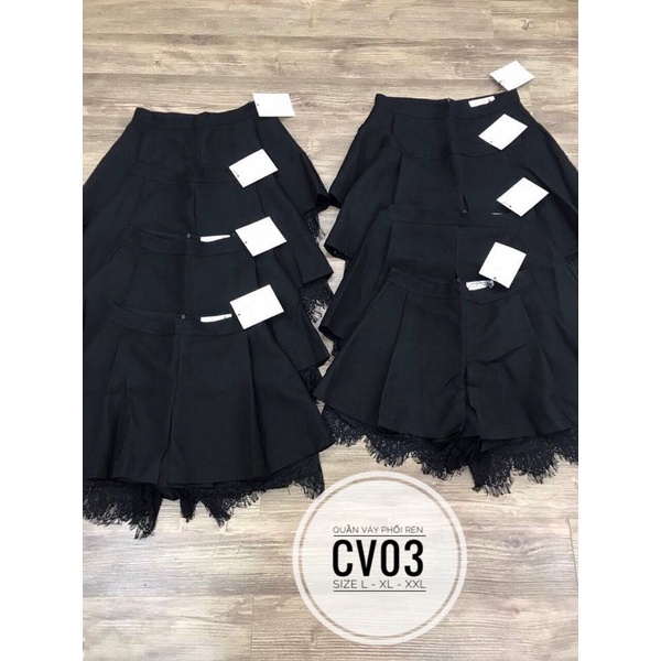 CHÂN VÁY PHỐI REN BIGSIZE 55-90Kg | BigBuy360 - bigbuy360.vn