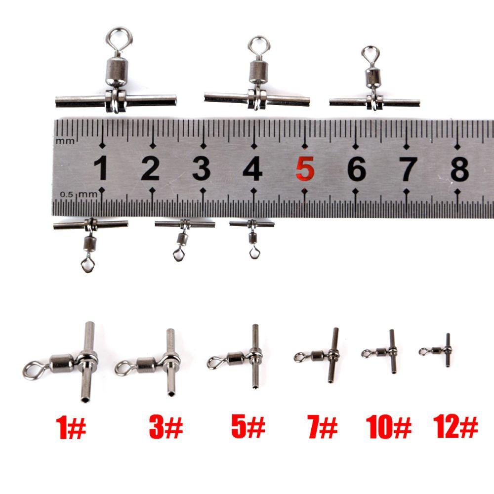 LANFY Set 10 Phụ Kiện Câu Cá Màu Đen Bằng Đồng Thau