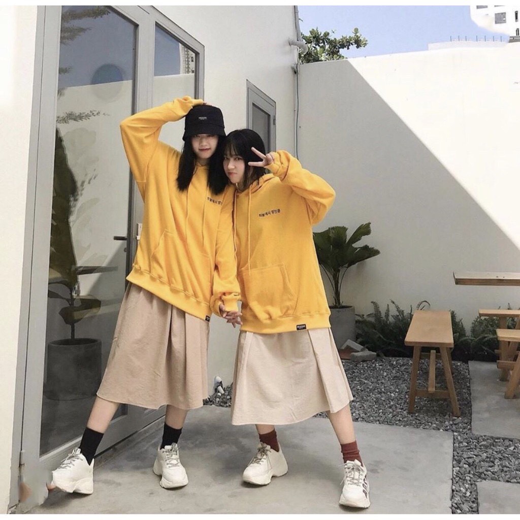Áo Khoác Nỉ Hoodie Form Rộng Siêu Cá Tính In Chữ Hàn Quốc | BigBuy360 - bigbuy360.vn