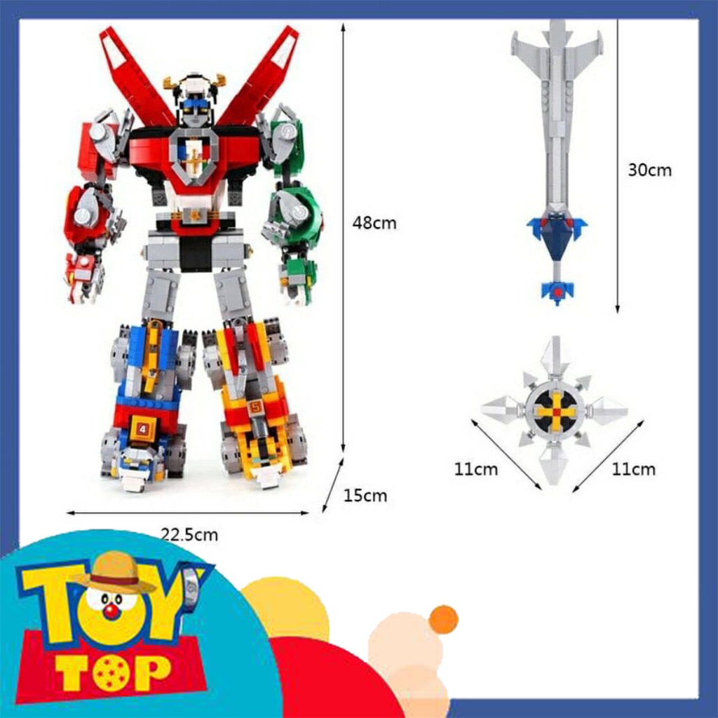 Đồ chơi lắp ráp robot Voltron ghép dũng sĩ Hesman rô bốt xếp hình King 83034 / Lpin 16057 / Leji 18008