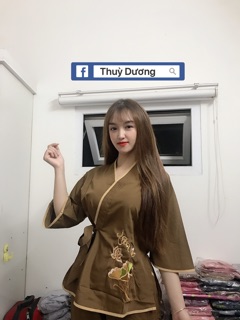 Đồ lam cột xéo ( hình thật shop chụp )