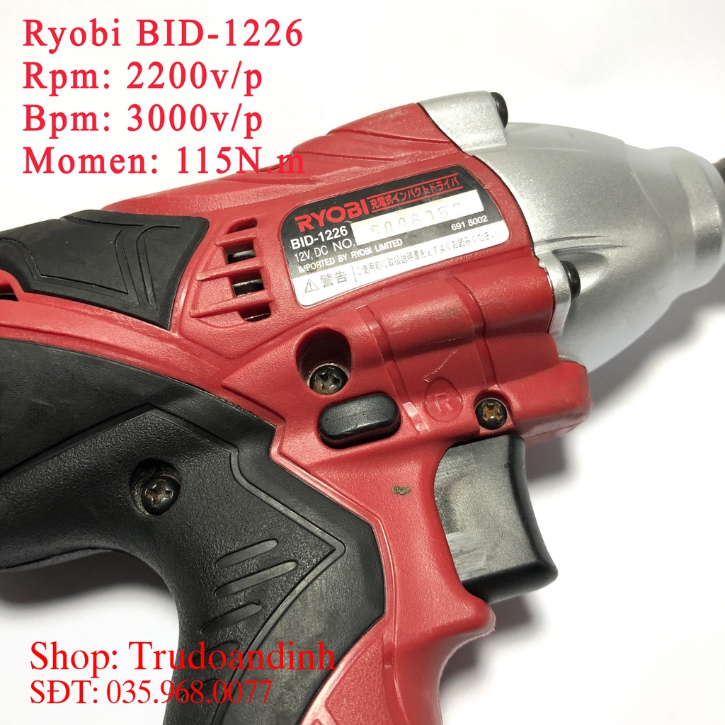 Máy bắn vít Ryobi 12v BID - 1226