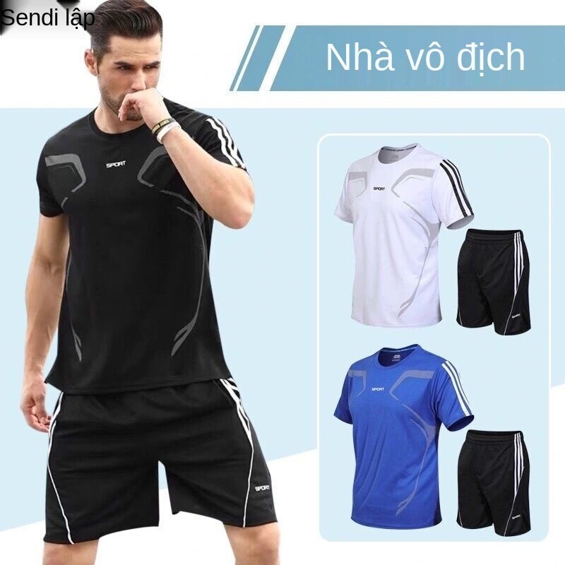 Sports suit sports shorts short sleeve T-shirt sports top fitness clothes