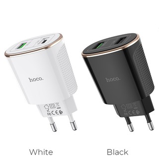 Cốc Sạc Nhanh 18W Hoco C60A QC3.0 2 Cổng USB - BH 6 tháng Chính Hãng - Hưng Long PC