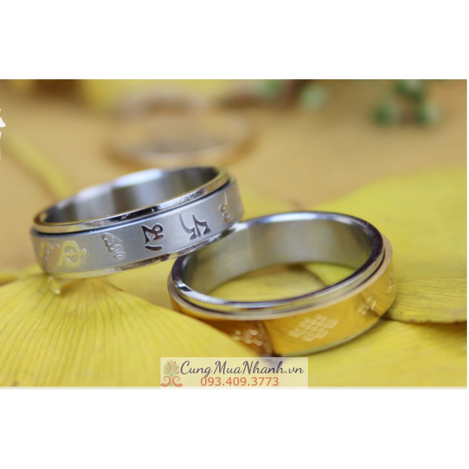 Nhẫn Khắc Thần Chú Om Mani Padme Hum Mantra - NH193