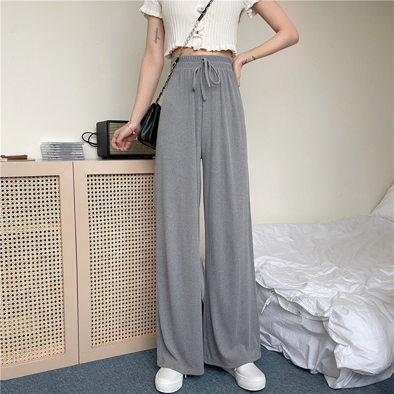 Quần len tăm |Hàng cao cấp| ống suông tôn dáng quốc dân, quần ống rộng jogger nữ hàng bao đẹp /thoitrangsvtn