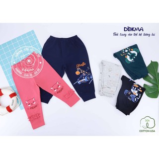 Quần bo ống bé trai, legging cho bé gái Dokma (9-36M)
