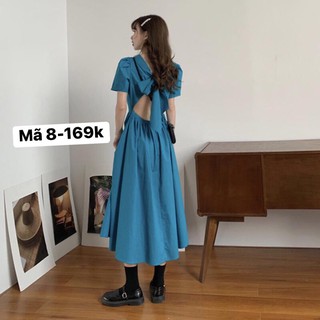 đầm khoét lưng dáng dài sexy ( đã cộng chi phí %)