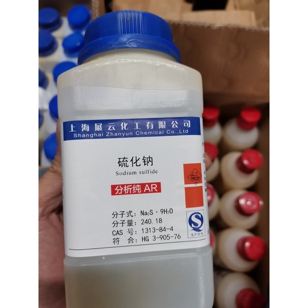 Hóa chất Na2S .9H2O lọ 500g CAS 1313-84-4 sodium sulfide nonahydrate natri sulfide