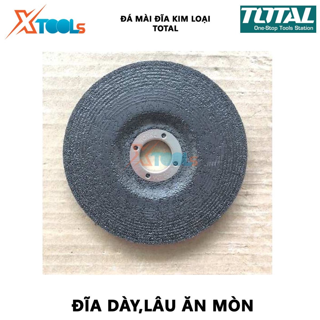 Đá mài kim loại TOTAL | Đĩa mài kim loại Size:100-230mm(4&quot;-9&quot;)X6.0mm(1/4&quot;)X16-22mm(7/8&quot;) [XTOOLS]